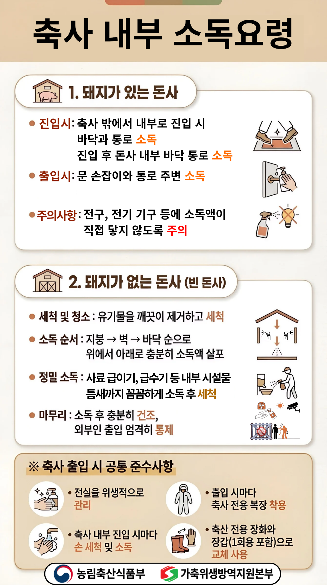 추석 명절 대비 가축전염병 방역수칙 안내1